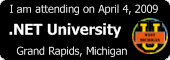 .Net University April 4, 2009 - I'll be there!